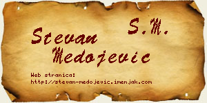 Stevan Medojević vizit kartica